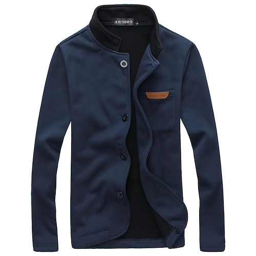 

Homme Veste d'Hiver Manteau d'hiver Veste Blouson Etanche Coupe Vent Poids Léger du quotidien Sortie fermeture Éclair Col rabattu Vêtement de rue Casual Veste Vêtements d'extérieur Couleur unie Poche