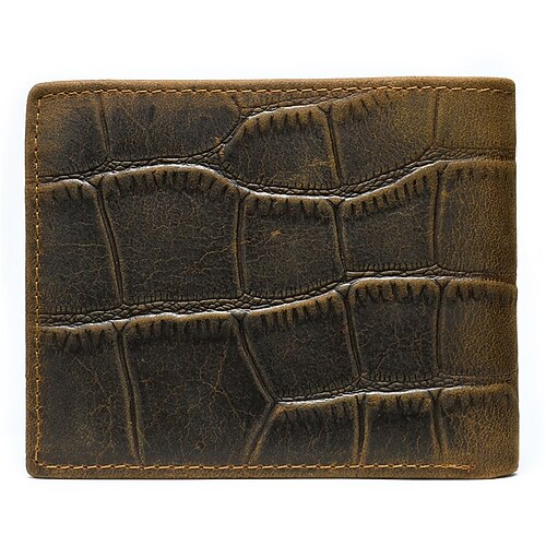 

Men's Retro Coin Purse Wallet Nappa Leather Cowhide Zipper Daily Coffee
