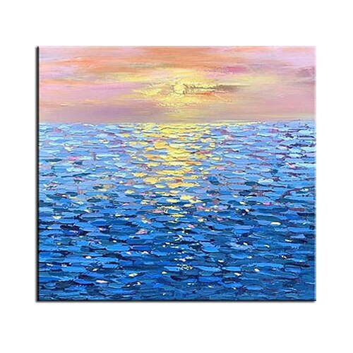 

Oil Painting Hand Painted Square Abstract Landscape Classic Realism Rolled Canvas (No Frame)