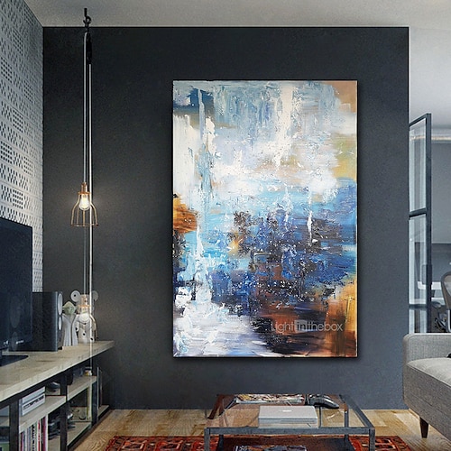 

Oil Painting Hand Painted Horizontal Panoramic Abstract Landscape Modern Stretched Canvas