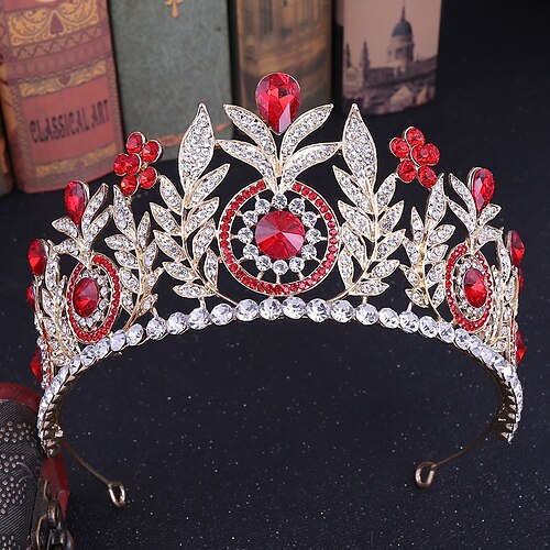 

Crown Tiaras Alloy Wedding Simple With Metal Headpiece Headwear