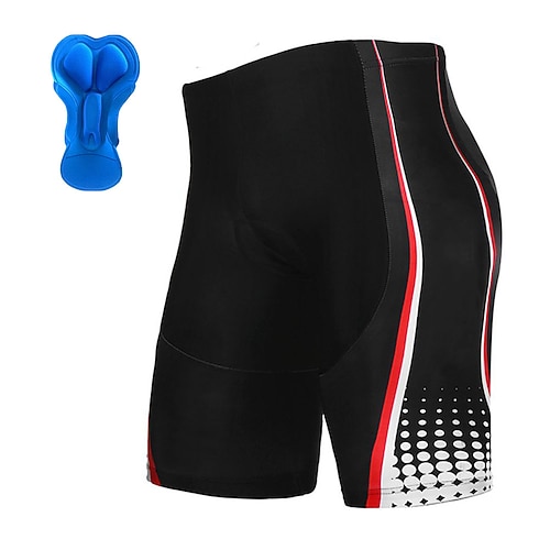 

21Grams Men's Bike Shorts Cycling Padded Shorts Bike Padded Shorts / Chamois Bottoms Mountain Bike MTB Road Bike Cycling Sports Graphic 3D Pad Cycling Breathable Quick Dry Green Red Polyester Spandex