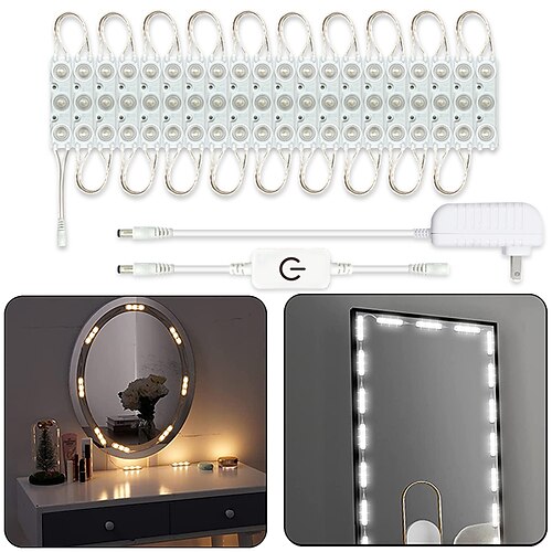 

Makeup Mirror Mirror Headlight Dimmable with Plug 60 Lamp Beads 3M 2835 Lamp Beads Smart Lamp
