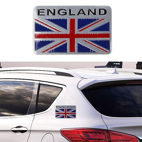 

StarFire 1pcs Automobile Motorcycle Exterior Accessories Great Britain UK United Kingdom England National Flag Aluminum Alloy Car Stickers