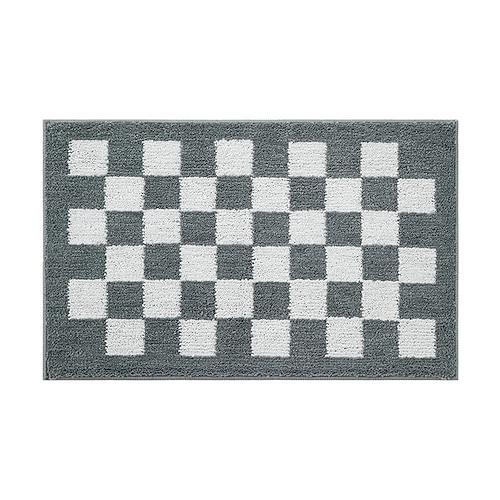 

Checkerboard Door Mat, Indoor Rugs Absorbent Resist Dirt Entrance Rug, Non Slip Bathroom Rug,Machine Washable Inside Floor Mat Door Rugs Area Rug
