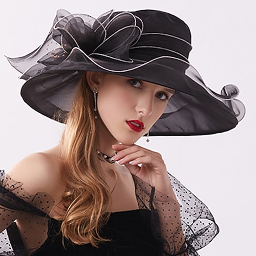 

Women's Classic Timeless Bucket Hat Sun Hat Party Dailywear Holiday Floral Floral Fuchsia Black Hat Portable Windproof Comfort