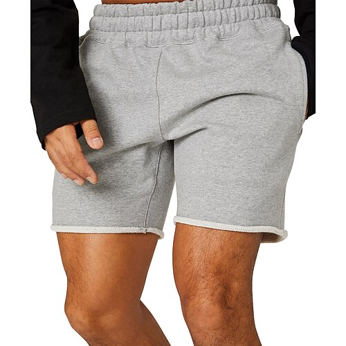 

Men's Chic Modern Casual / Sporty Shorts Patchwork Knee Length Pants Daily Gym Micro-elastic Solid Colored Mid Waist Green Blue White Black Grey M L XL XXL 3XL