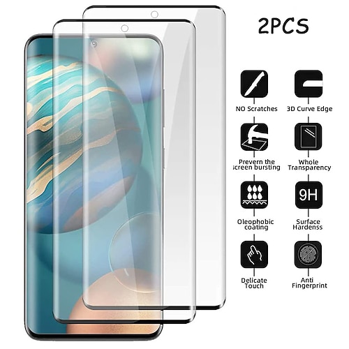 

[2PCS] Screen Protector For Samsung Galaxy S22 Ultra S21 Plus S20 FE A72 A52 A42 Tempered Glass 9H Hardness Anti Scratch 3D Full Coverage Protective Film