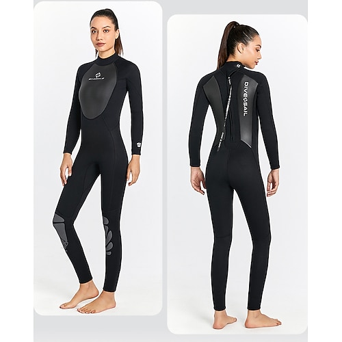 

Dive&Sail Per donna Muta in Neoprene 3mm Neoprene SCR Mute da immersione Tenere al caldo Antivento UPF50 Elevata elasticità Manica lunga Integrale Zíper Traseiro - Immersioni Sub Collage Inverno
