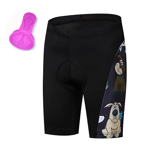 

21Grams Women's Bike Shorts Cycling Shorts Bike Padded Shorts / Chamois Mountain Bike MTB Road Bike Cycling Sports Dog 3D Pad Cycling Breathable Quick Dry Black Polyester Spandex Clothing Apparel