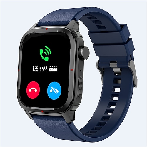 

Q25 Smart Watch 1.7 inch Smartur Bluetooth Temperaturovervågning Skridtæller Samtalepåmindelse Kompatibel med Android iOS Dame Herre Lang Standby Step Tracker Brugerdefineret opkald IP 67 46mm urkasse