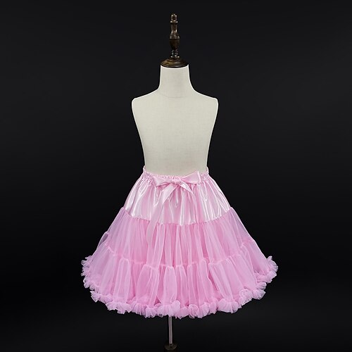 

Wedding Party / Party & Evening Slips Satin / Tulle Knee-Length Ball Gown Slip / Classic Style with Gore