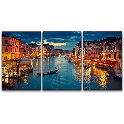 

3 Panels Wall Art Canvas Prints Painting Artwork Picture Canvas Wall Art Early Morning Sunrise Over Sea Modern Home Decoration Decor Rolled Canvas No Frame Unframed Unstretched