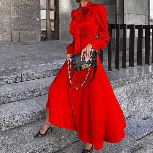 Vestidos Lady Pipa  Vestido Janice Burdeos Rojo Mujer ⋆ Norbi Kovacs