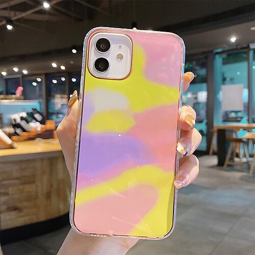 

Phone Case For Apple Back Cover iPhone 12 11 Pro Max SE 2020 X XR XS Max 8 7 Plus and Screen Protector Shockproof Dustproof Lines / Waves TPU