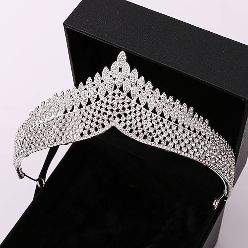 

Crown Tiaras Alloy Wedding Party / Evening Vintage Inspired With Sparkling Glitter Headpiece Headwear