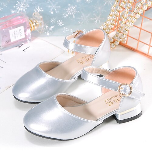 

Girls' Heels Dress Shoes Flower Girl Shoes Princess Shoes School Shoes Patent Leather PU Portable Shock Absorption High Elasticity Princess Shoes Big Kids(7years ) Little Kids(4-7ys) Wedding Daily