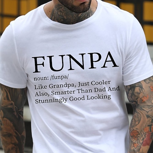 

Homens Camiseta camisa legal Letra Gola Redonda Estampado Casual Feriado Manga Curta Imprimir Roupa Esportes Designer Leve Casual