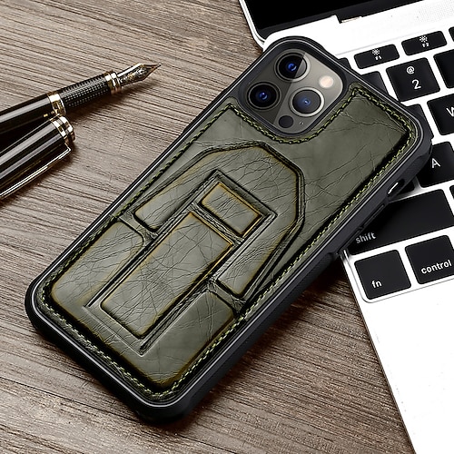 

Phone Case For Apple Back Cover iPhone 13 Pro Max 12 11 SE 2022 X XR XS Max 8 7 Card Holder Shockproof with Stand Solid Colored PU Leather TPU