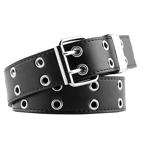 

Women's Unisex PU Buckle Belt PU Leather Prong Buckle Eyelet Casual Classic Gift Daily Black Brown Coffee