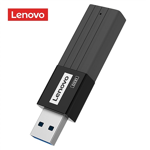 

Lenovo D231 2 in 1 USB 3.0 Memory Card Reader Dual Slot TF Security Digital Card Reader Adapter 5Gbps high-speed Card Reader