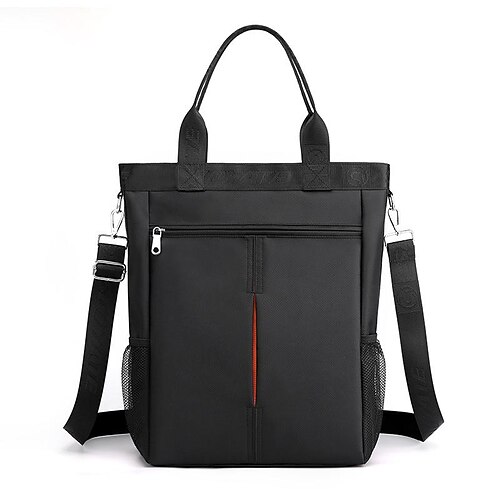 

Men's Laptop Bag Oxford Cloth Daily Office Career Black trumpet Black large