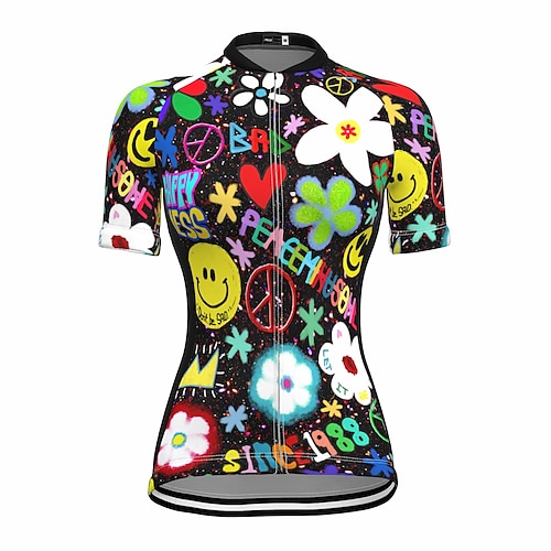 

21Grams Mujer Maillot de Ciclismo Manga Corta Bicicleta Camiseta con 3 bolsillos traseros MTB Bicicleta Montaña Ciclismo Carretera Transpirable Dispersor de humedad Secado rápido Bandas Reflectantes