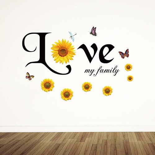 

Love Home Butterfly Chrysanthemum Can Be Removed From Childrens Room Kindergarten Playground Decorative Background