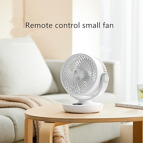 

Desk Fan Shaking fan Air Circulation Fan Portable Quiet Operation 10000mAh Battery Strong Airflow USB Charging Remote Control Small Fan