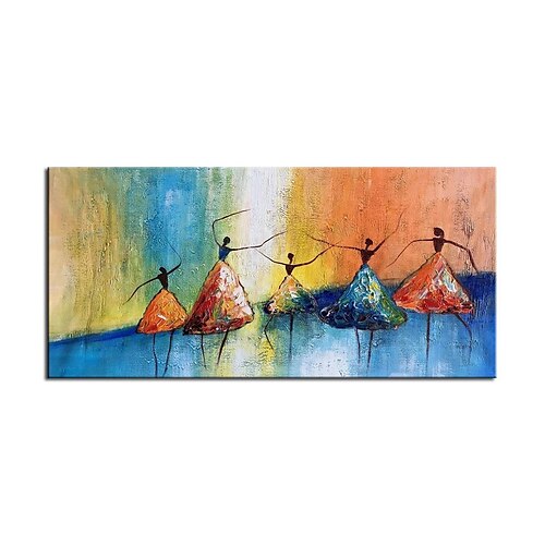 

Oil Painting Hand Painted Vertical Abstract Holiday Classic Modern Rolled Canvas (No Frame)