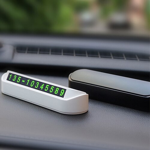 

Car Temporary Parking Card Phone Number Card Plate Telephone Number Car Park Stop Automobile Accessories Car-styling 13x2.5cm