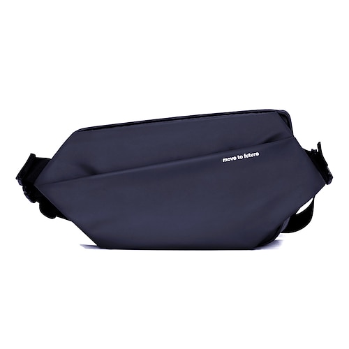 

Men's Sling Shoulder Bag Oxford Cloth Zipper Solid Color Daily Office Career Blue Black Gray