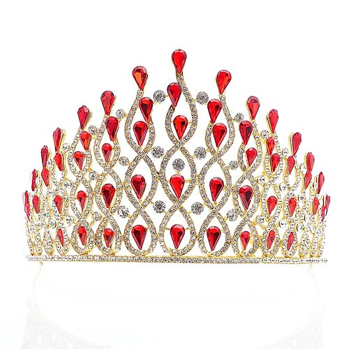 

Crown Tiaras Alloy Wedding Simple With Metal Headpiece Headwear