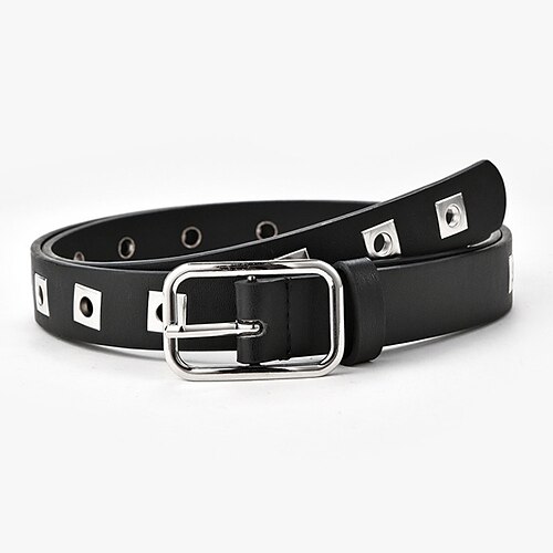 

Women's Belt PU White Black Brown Coffee Waist Belt Daily Work Pure Color / Spring / Summer / Fall / Winter / Alloy