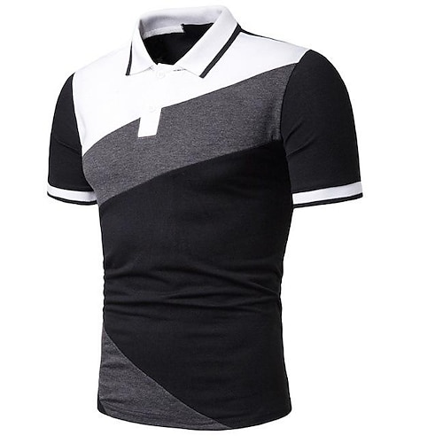 

Per uomo Camicia da golf Golf Maglia da tennis Asciugatura rapida Traspirazione umidità Leggero Manica corta Maglietta Superiore Standard Collage Estate Tennis Golf Corsa