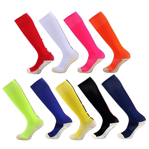 

Men's Women's Compression Socks Hiking Socks Winter Summer Outdoor Breathable Soft Comfortable Socks Light Blue fluorescent green Pink for Fishing Climbing Beach