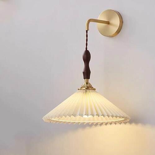 

Vintage Nordic Style Indoor Wall Lights Living Room Bedroom Fabric Wall Light 220-240V