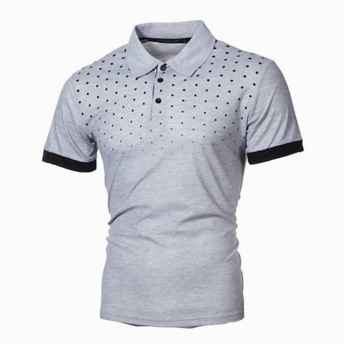 

Homens Camisa de tênis Camiseta Polo Casual Diário Colarinho Aberto para a Lateral Manga Curta Roupa de rua Básico Bloco de cor Patchwork Delgado Preto Vermelho Azul Profundo Cinzento Camisa de tênis