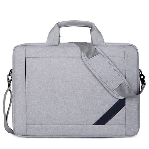 

Men's Unisex Briefcase Oxford Cloth Synthetic Zipper Solid Color Daily Office Career Blue Black Gray Pink