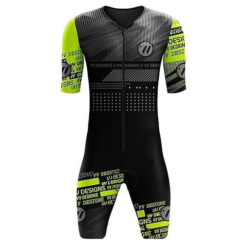 

Women's Cycling Jersey with Shorts Triathlon Tri Suit Short Sleeve Mountain Bike MTB Road Bike Cycling Dark Grey Forest Green Violet Bike Clothing Suit Breathable Quick Dry Sweat wicking Polyester