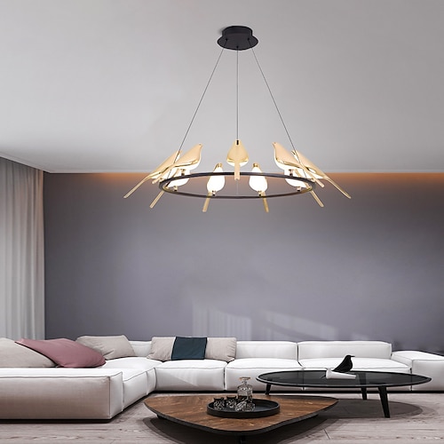 

100cm Nordic Style Pendant Light LED Bird DesignLuxury Designer Art Lamp Metal Living Room Restaurant Bar 85-265V