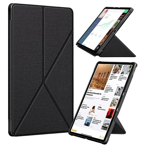 

Tablet Case Cover For Lenovo Tab P11 / Plus Tab P11 Pro with Stand Smart Auto Wake / Sleep Shockproof Solid Colored TPU Oxford Cloth