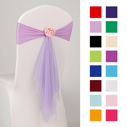 

Banquet Chair Sash Sashes Bows Ties Back for Wedding Reception Events Banquets Chairs Decoration