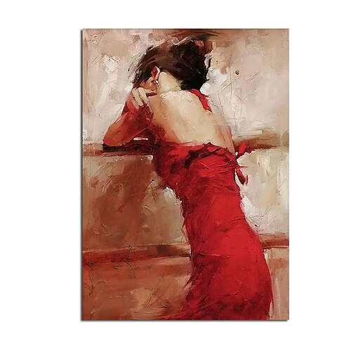 

Oil Painting Handmade Hand Painted Wall Art Abstract Sexy Women Home Decoration Decor Rolled Canvas No Frame Unstretched