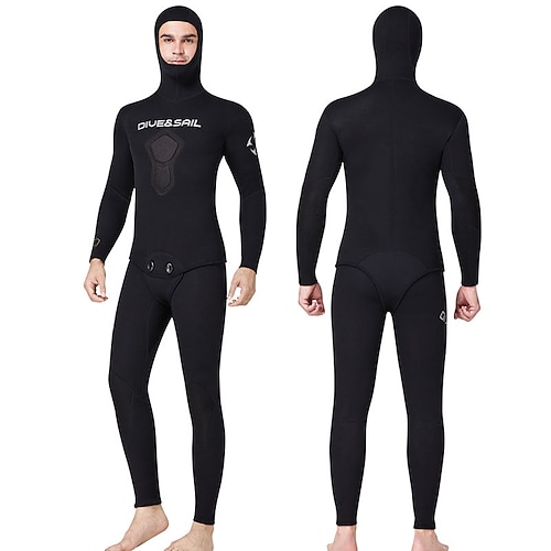 

Dive&Sail Men's Full Wetsuit 1.5mm SCR Neoprene Diving Suit Thermal Warm Windproof UPF50 High Elasticity Long Sleeve Full Body Diving Scuba Solid Color Spring Summer Autumn / Fall / Anatomic Design