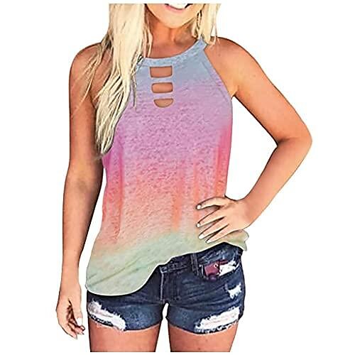 

Tank Tops for Women Plus Size, Workout Tops for Women, Summer Tops for Women, Womens Tank Tops Loose Fit Workout Spaghetti Strap Gradient Print Shirts Casual Cami Tank Tops