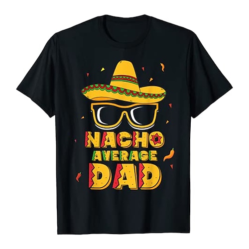 

Inspired by Cinco de Mayo Fiesta Nacho Average Dad T-shirt Gym Top Back To School Pattern Mexico Independence Day Day of the Dead T-shirt For Men's Women's Unisex Adults' Hot Stamping 100% Polyester