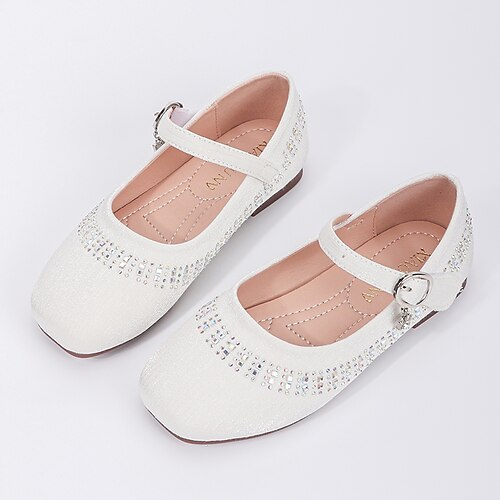 

Girls' Flats Flower Girl Shoes Princess Shoes School Shoes Rubber PU Portable Shock Absorption High Elasticity Princess Shoes Big Kids(7years ) Little Kids(4-7ys) Birthday Daily Walking Shoes