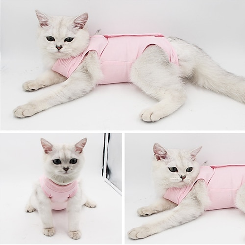 

Pet Cat Clothes Medical Shirt Anti-Licking Sterilization After Surgery Weaning Operation Recovery Pets Jumpsuits Clothing