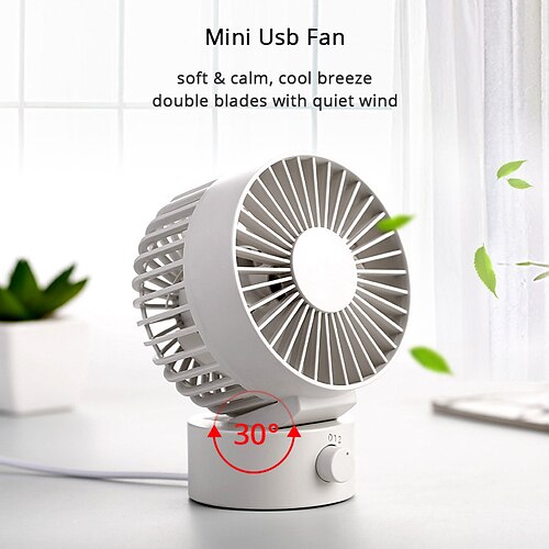 

Summer USB Fan Creative Mini USB Fan For Office Home Beach Portable 2 Speed Computer PC Fans With Double Side Fans Blades Blower